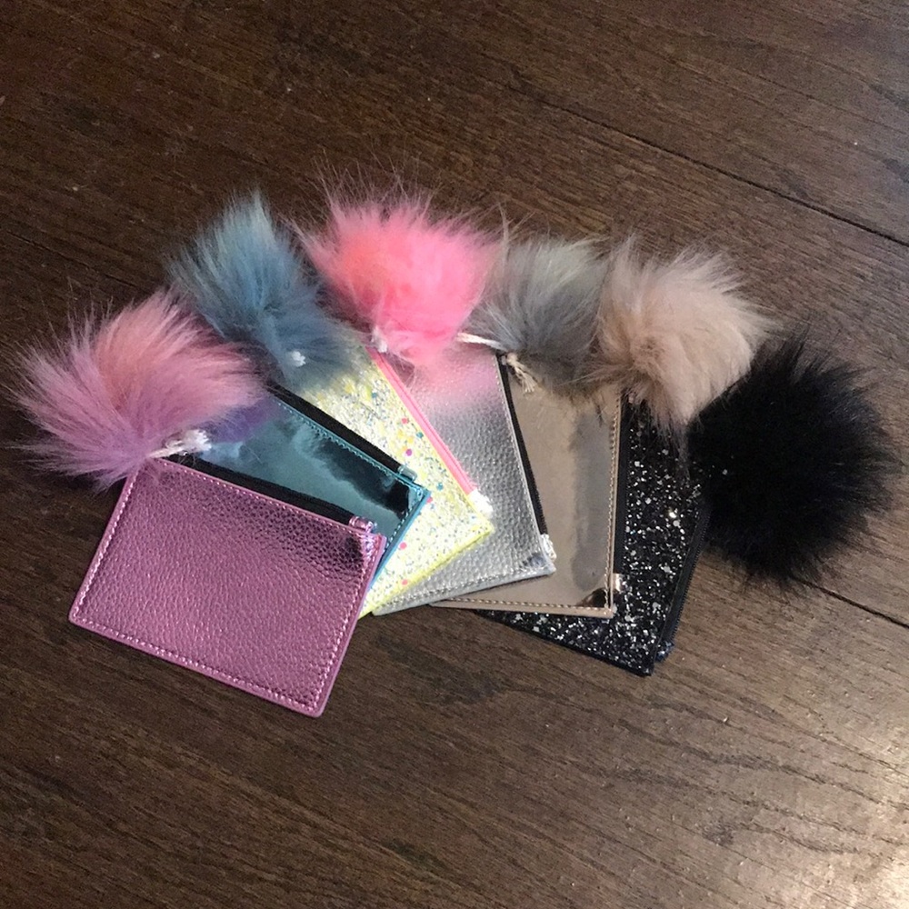  Mossimo credit card holder with fluffy pom!